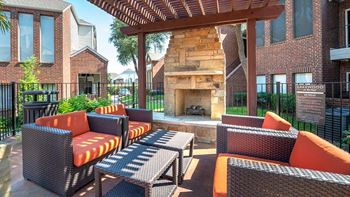 Relax by the fire pit or outdoor fireplace